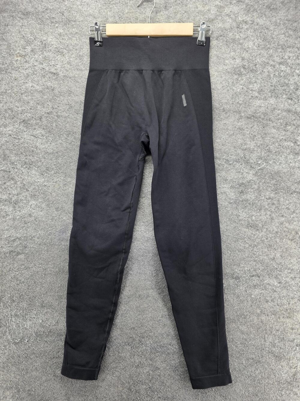 Gymshark Leggings Womens S Black Ankle Seamless Elastic Waist Yoga 27 Inseam